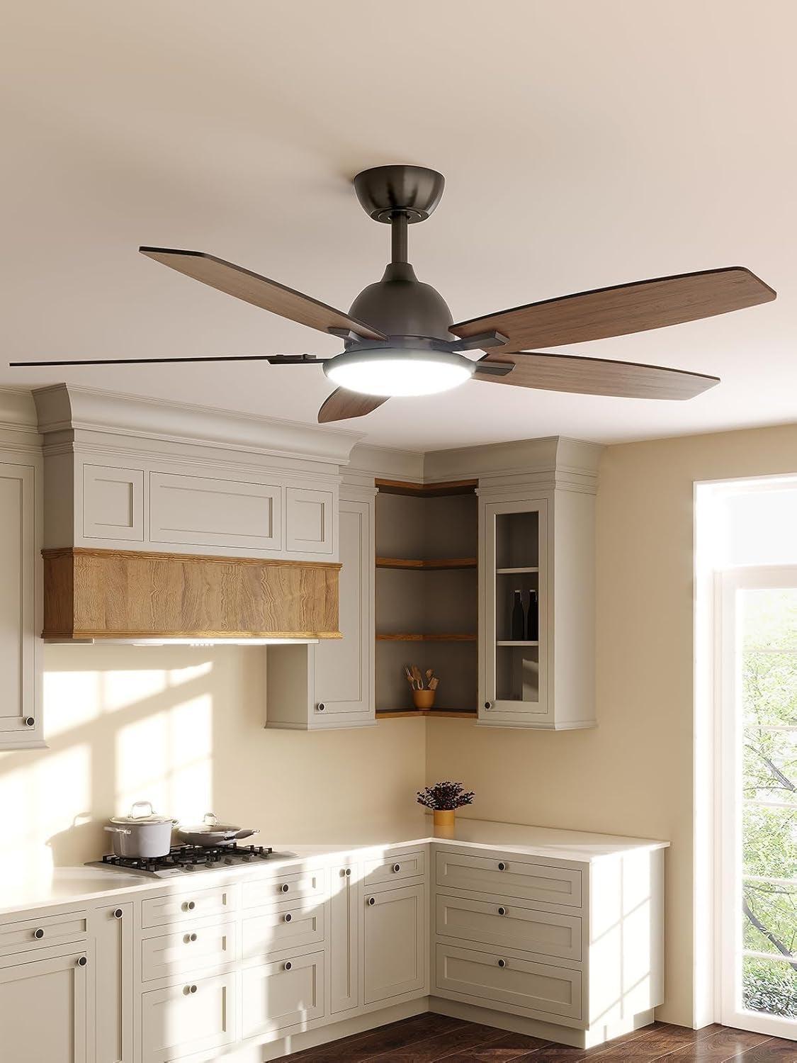 52 Inch Energy Efficient Smart Ceiling Fan With Alexa