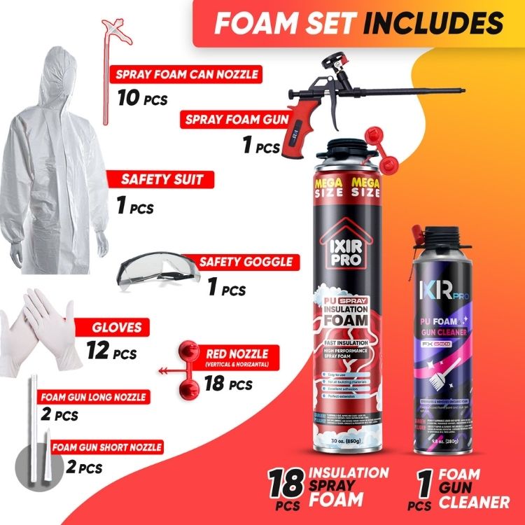 Spray Foam Insulation Kit (30 oz./850gr)